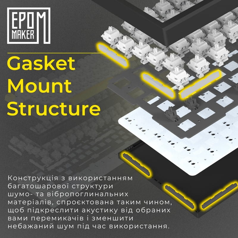 Клавіатура бездротова Epomaker TH80 SE 75% Budgerigar V2 Switch Hot-Swap (2.4G/BT/USB) RGB UA Black (TH80-SE-B-BV2)