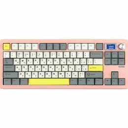Клавиатура беспроводная Epomaker Shadow-S TKL Wisteria Linear Switch Hot-Swap (2.4G/BT/USB) LCD Screen RGB UA Pink (SHS-P-WL)