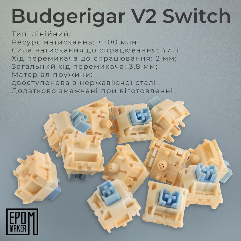 Клавіатура бездротова Epomaker EK68 65% Budgerigar V2 Switch Hot-Swap (2.4G/BT/USB) RGB UA Black (EK68-B-BV2)