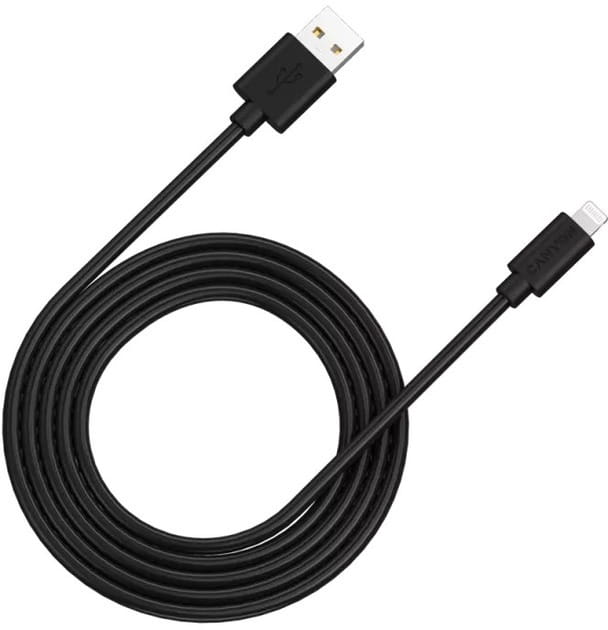 Кабель Canyon MFI-12 USB - Lightning 2м, Black (CNS-MFIC12B)