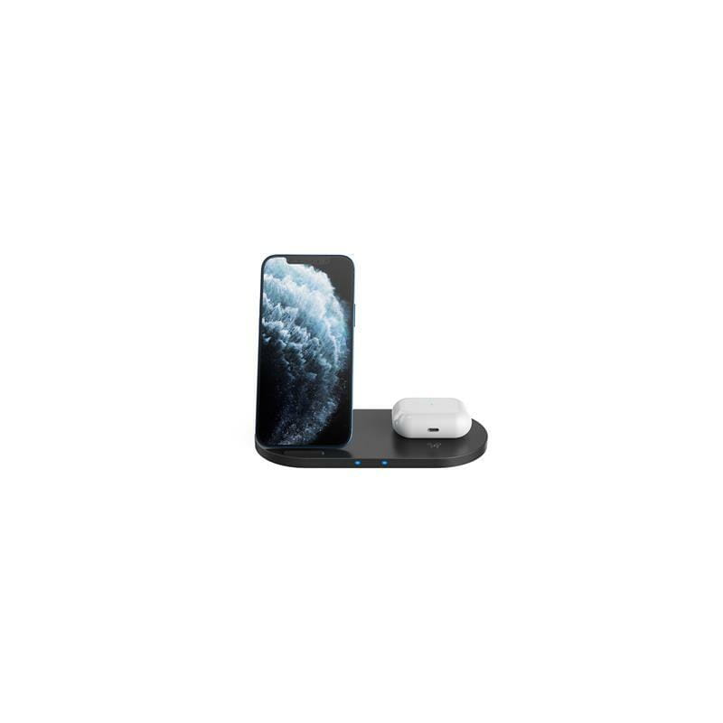 Беспроводное зарядное устройство Canyon WS-202 10W 2in1 Black (CNS-WCS202B)