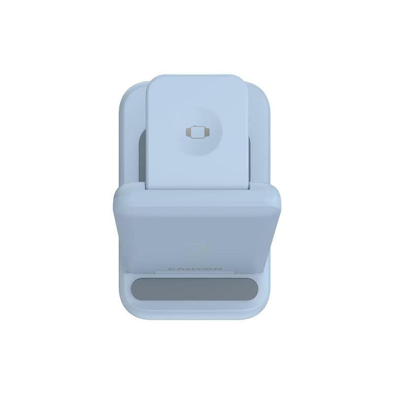 Беспроводное зарядное устройство Canyon WS-304 15W 2in1 Blue (CNS-WCS304BL)