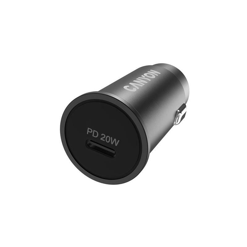 Автомобильний зарядний пристрій Canyon C-20 (1USB-Cх3.1 А) 20W Black (CNS-CCA20B)