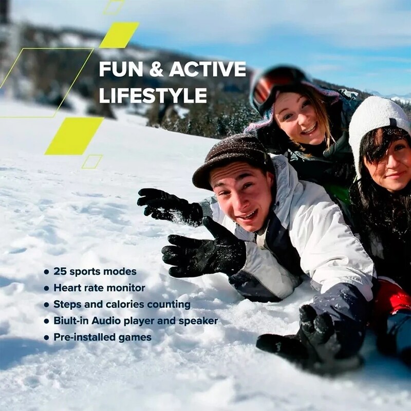 Детские смарт-часы Canyon Joyce KW-43 Dual BT Music Green (CNE-KW43YB)