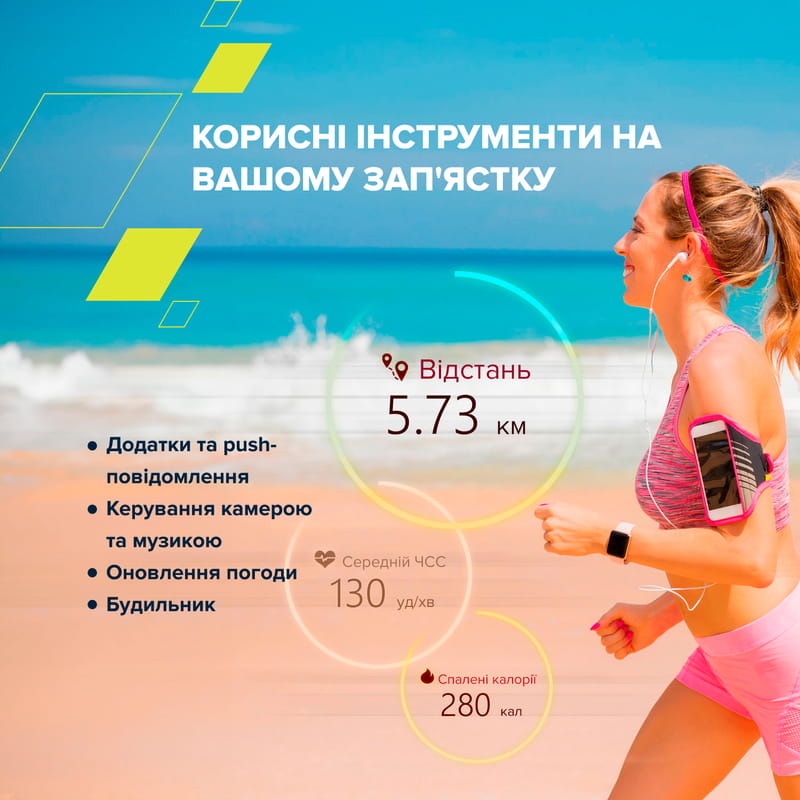Смарт-часы Canyon Easy SW-54 Green (CNS-SW54BG)