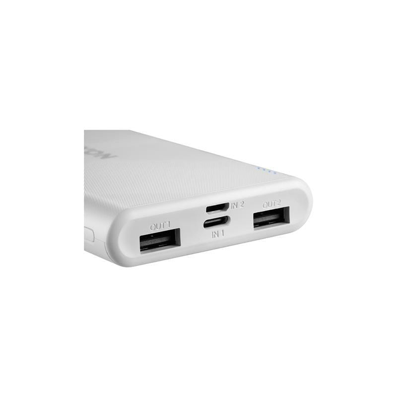 Универсальная мобильная батарея Canyon PB-108 10000mAh White (CNE-CPB1008W)