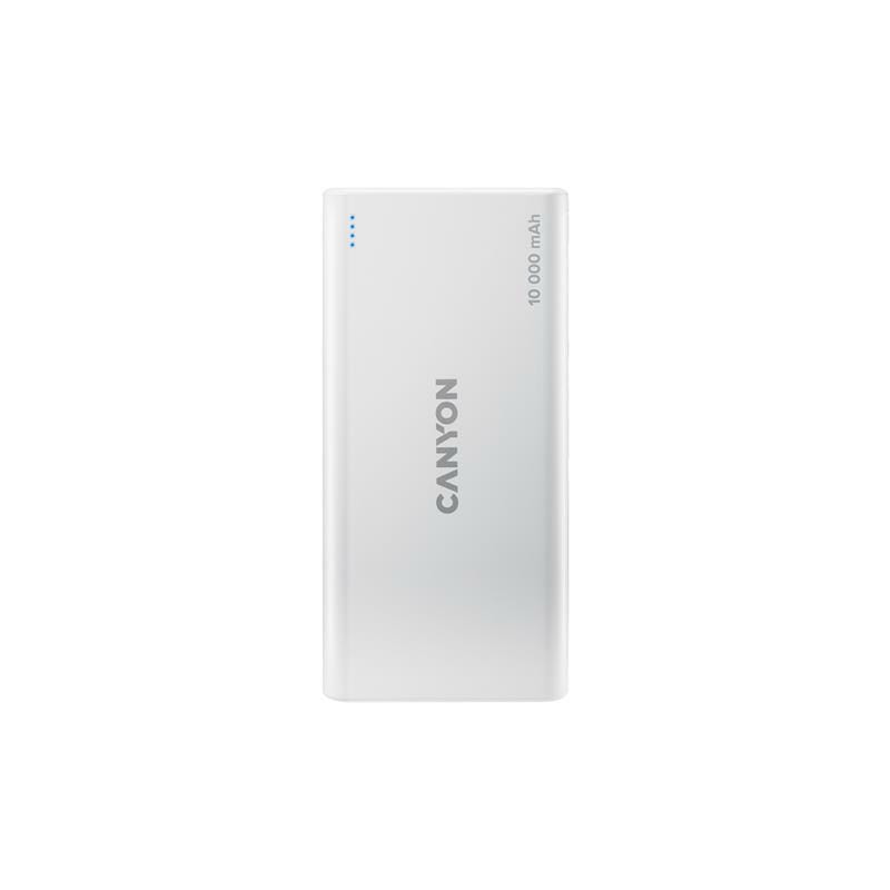 Универсальная мобильная батарея Canyon PB-108 10000mAh White (CNE-CPB1008W)