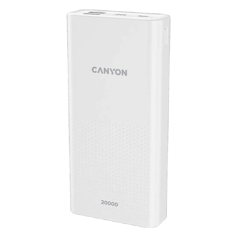 Універсальна мобільна батарея Canyon PB-2001 20000mAh White (CNE-CPB2001W)
