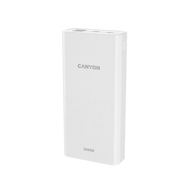 Универсальная мобильная батарея Canyon PB-2001 20000mAh White (CNE-CPB2001W)