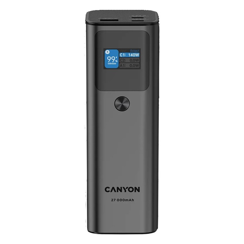 Универсальная мобильная батарея Canyon PB-2010 TFT 27000mAh Dark Grey (CNE-CPB2010DG)