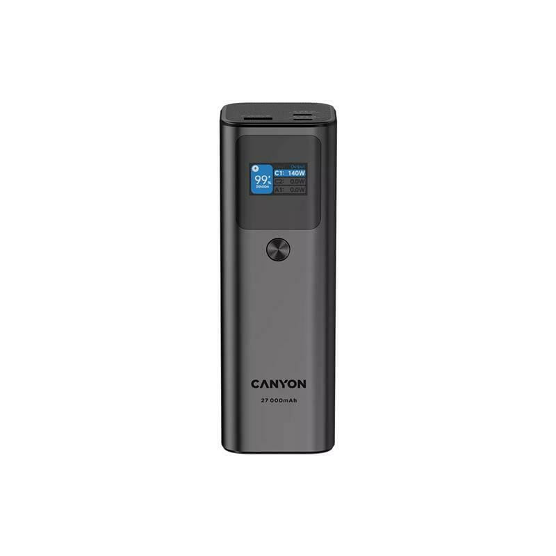 Універсальна мобільна батарея Canyon PB-2010 TFT 27000mAh Dark Grey (CNE-CPB2010DG)