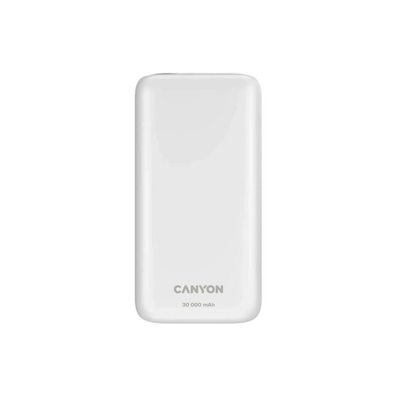 Универсальная мобильная батарея Canyon PB-301 LED 30000mAh White (CNE-CPB301W)