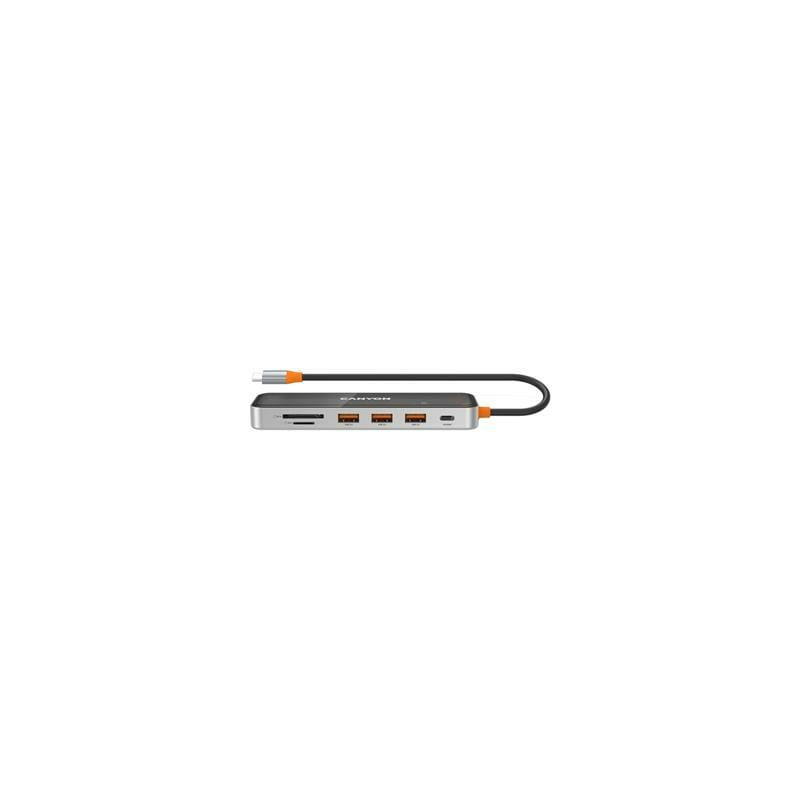 Док-станція Canyon DS-13 7in1 Transparent Space Grey (CNS-TDS13)