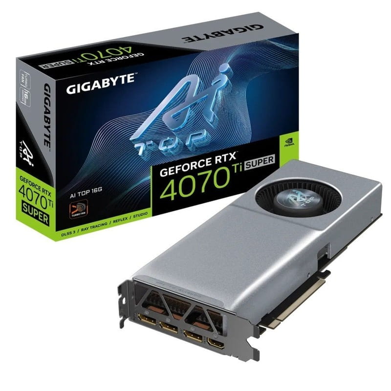 Видеокарта GF RTX 4070 Ti Super 16GB GDDR6X AI Top Gigabyte (GV-N407TSAI TOP-16GD)