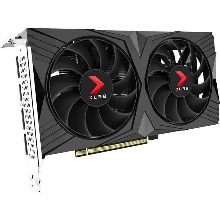 Відеокарта GF RTX 4060 8GB GDDR6 XLR8 Gaming Verto OC Dual Fan DLSS 3 PNY (VCG40608DFXPB1-O)