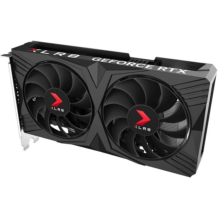 Видеокарта GF RTX 4060 8GB GDDR6 XLR8 Gaming Verto OC Dual Fan DLSS 3 PNY (VCG40608DFXPB1-O)