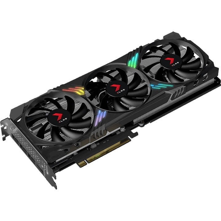 Відеокарта GF RTX 4070 Super 12GB GDDR6X XLR8 Gaming Verto Epic-X RGB OC Triple Fan DLSS 3 PNY (VCG4070S12TFXXPB1-O)