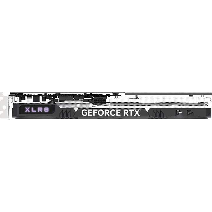 Відеокарта GF RTX 4070 Super 12GB GDDR6X XLR8 Gaming Verto Epic-X RGB OC Triple Fan DLSS 3 PNY (VCG4070S12TFXXPB1-O)