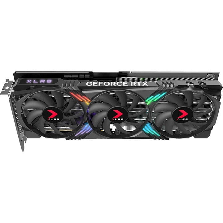 Відеокарта GF RTX 4070 Super 12GB GDDR6X XLR8 Gaming Verto Epic-X RGB OC Triple Fan DLSS 3 PNY (VCG4070S12TFXXPB1-O)