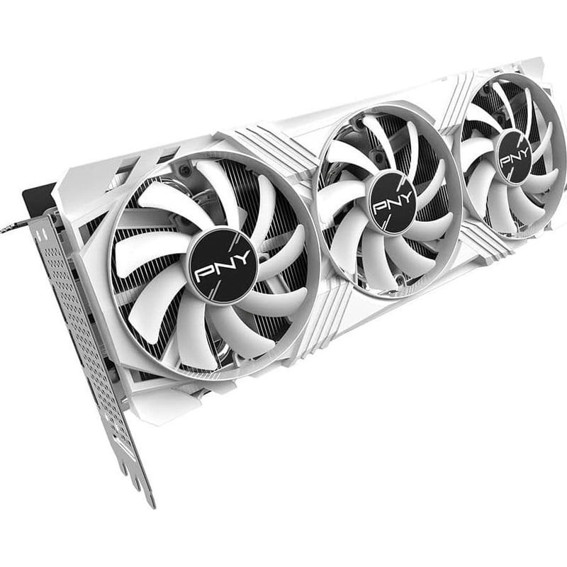 Видеокарта GF RTX 4070 Ti Super 16GB GDDR6X Verto OC Triple Fan DLSS 3 White PNY (VCG4070TS16TFWXPB1-O)