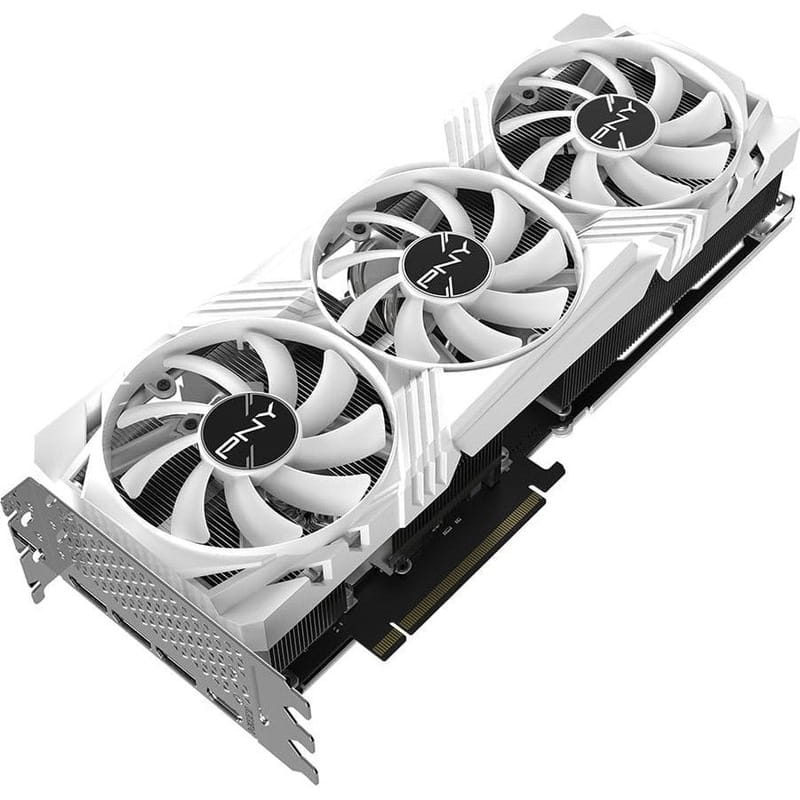 Видеокарта GF RTX 4070 Ti Super 16GB GDDR6X Verto OC Triple Fan DLSS 3 White PNY (VCG4070TS16TFWXPB1-O)