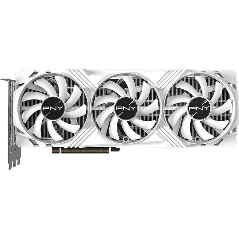 Відеокарта GF RTX 4070 Ti Super 16GB GDDR6X Verto OC Triple Fan DLSS 3 White PNY (VCG4070TS16TFWXPB1-O)