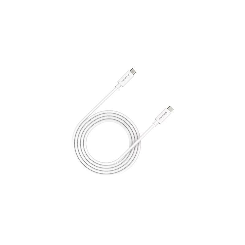 Кабель Canyon UC-42 USB Type-C - USB Type-C (M/M) 240W 2 м, White (CNS-USBC42W)