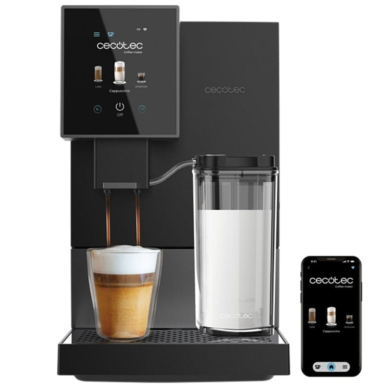 Кофемашина Cecotec Cremmaet Compactccino Connected Black Silver (CCTC-01463)