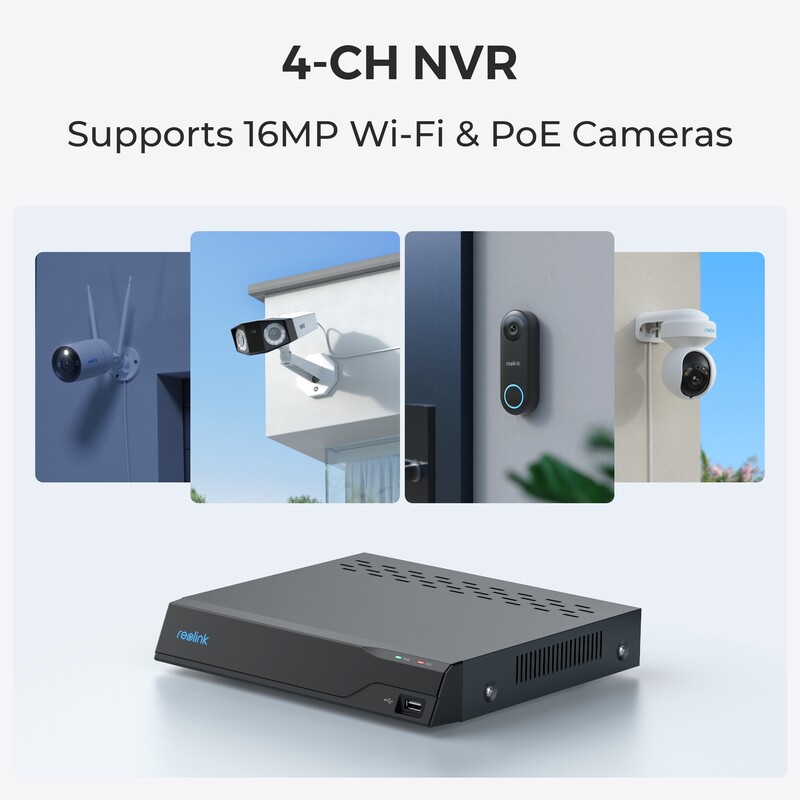 Відеореєстратор Reolink NVS4 без HDD