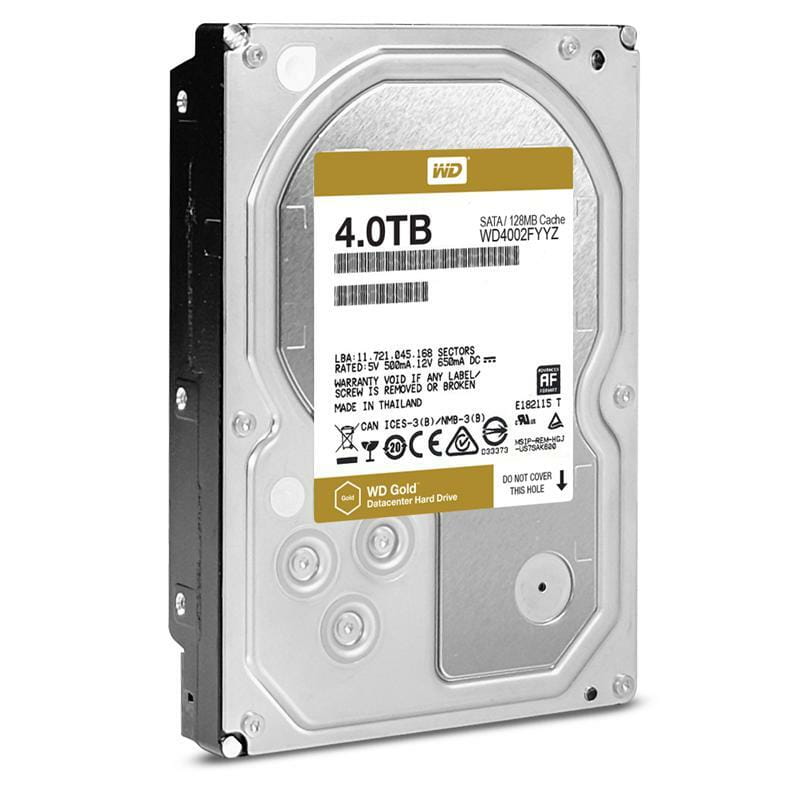 Накопитель HDD SATA 4.0TB WD Gold 7200rpm 128MB (WD4002FYYZ)_Refurbished