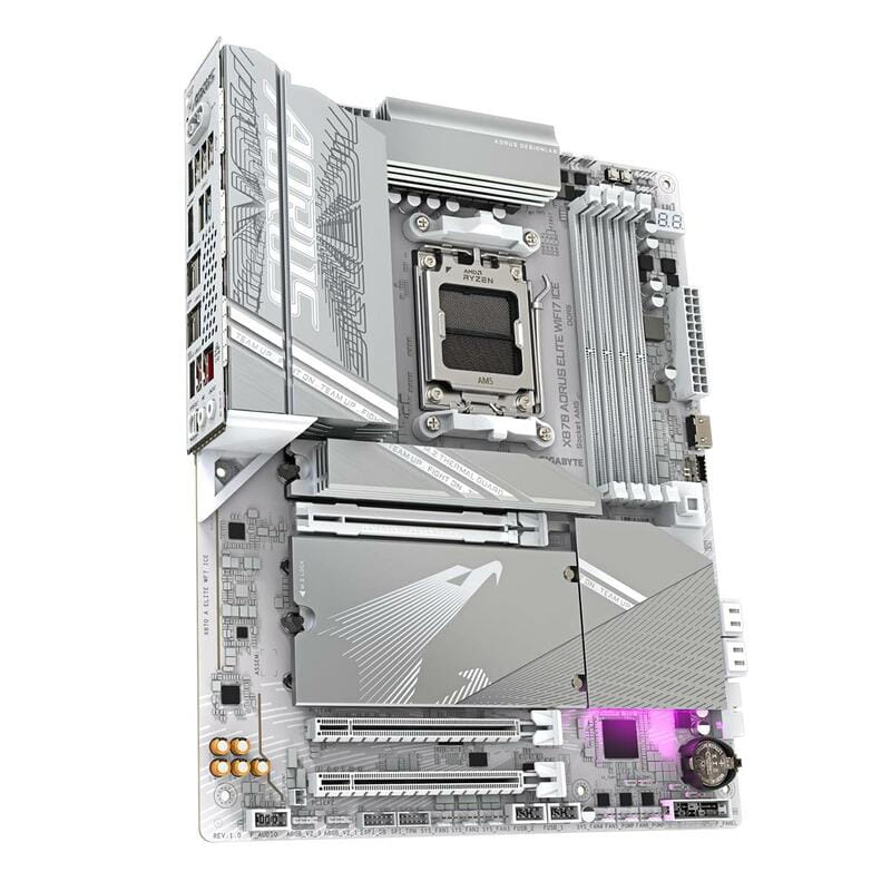 Материнська плата Gigabyte X870 Aorus Elite WiFi 7 Ice Socket AM5