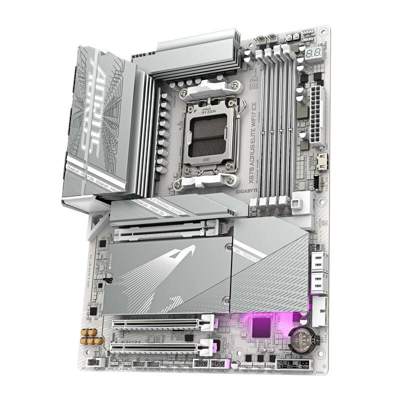 Материнська плата Gigabyte X870 Aorus Elite WiFi 7 Ice Socket AM5