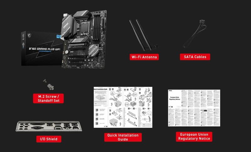 Материнская плата MSI B760 Gaming Plus WiFi DDR4 Socket 1700