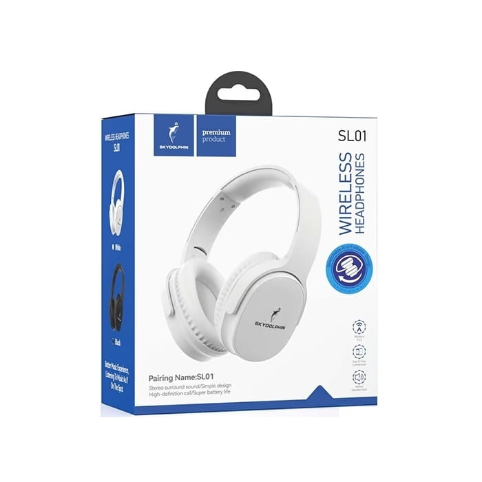 Bluetooth-гарнітура SkyDolphin SL01 White (SDBTE-000185)