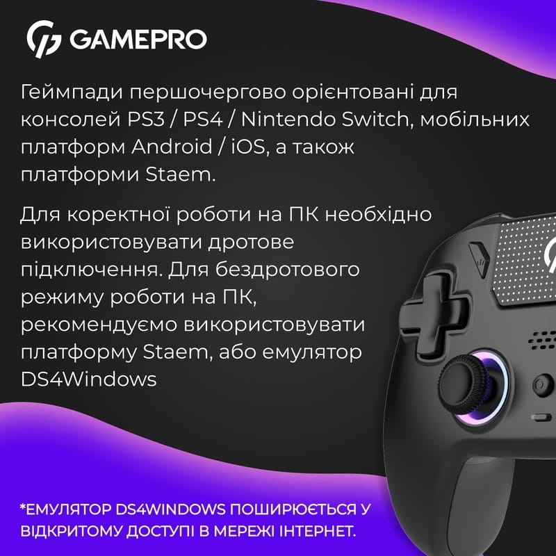 Геймпад GamePro GPS13B Black