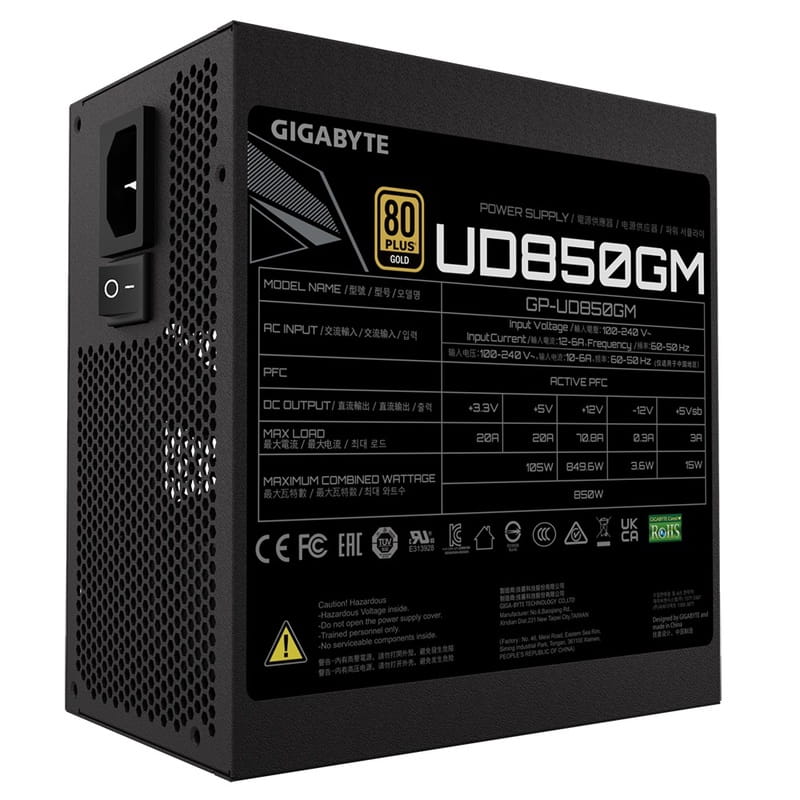 Блок питания Gigabyte 850W GP-UD850GM