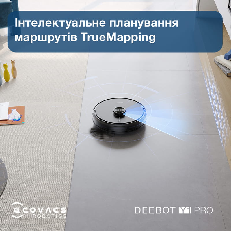Робот-пилосос Ecovacs Deebot Ozmo Y1 Pro Black (DLX34 Black)
