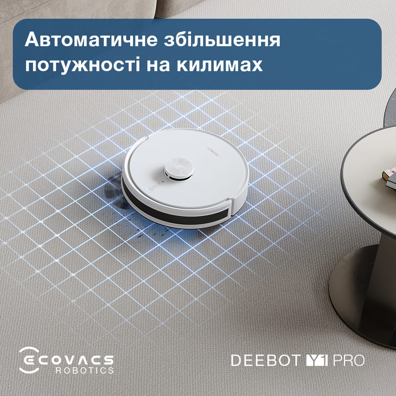 Робот-пилосос Ecovacs Deebot Ozmo Y1 Pro White (DLX34 White)