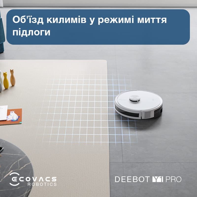 Робот-пилосос Ecovacs Deebot Ozmo Y1 Pro White (DLX34 White)