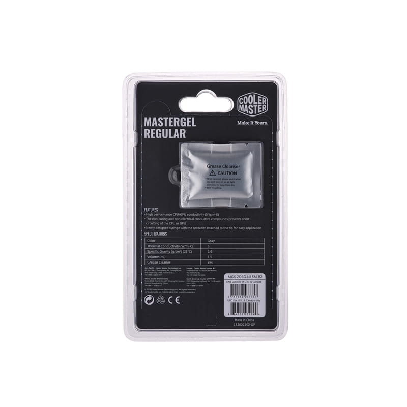 Термопаста CoolerMaster MasterGel Regular, 1.5 мл (MGX-ZOSG-N15M-R2)