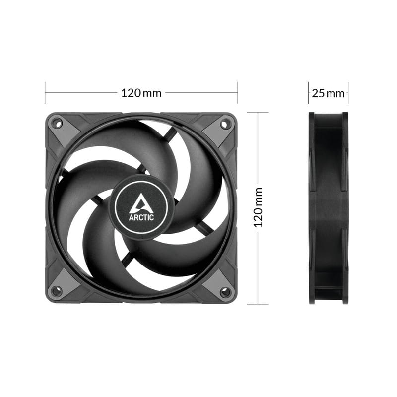 Вентилятор Arctic P12 Max Black - 5 Pack (ACFAN00289A)