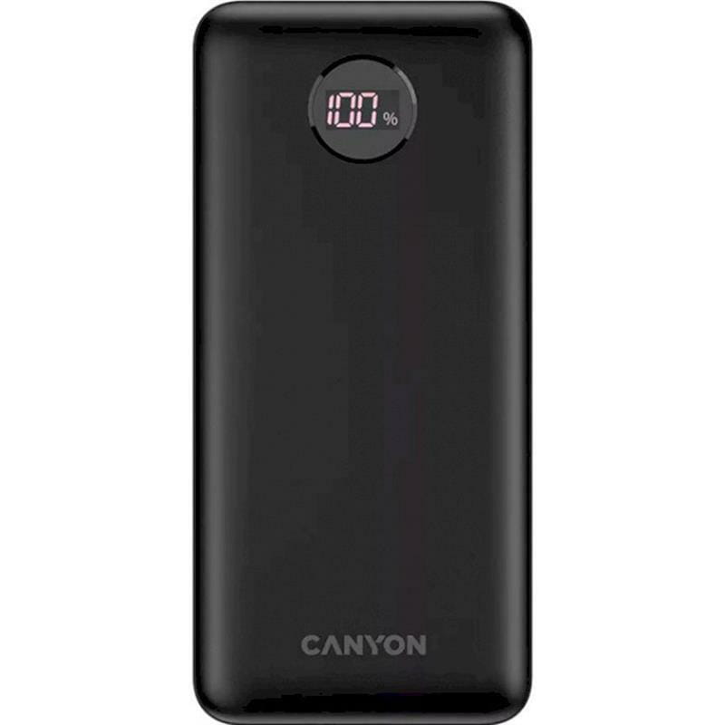 Универсальная мобильная батарея Canyon PB-2002 LED 20000mAh Black (CNE-CPB2002B)