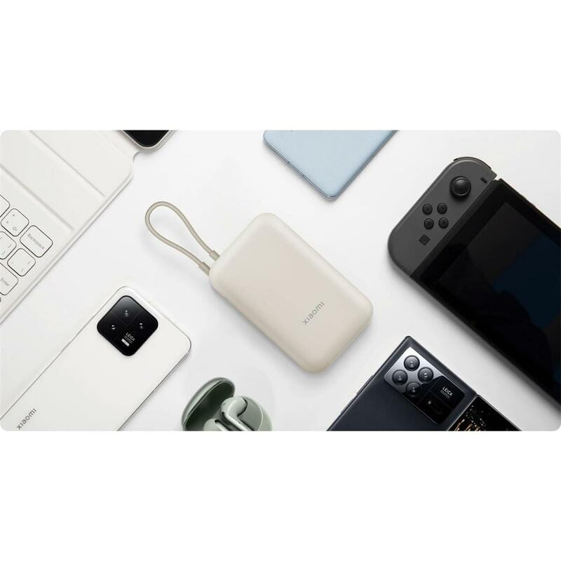 Универсальная мобильная батарея Xiaomi 10000mAh 22.5W Integrated Cable Beige (BHR9072GL)