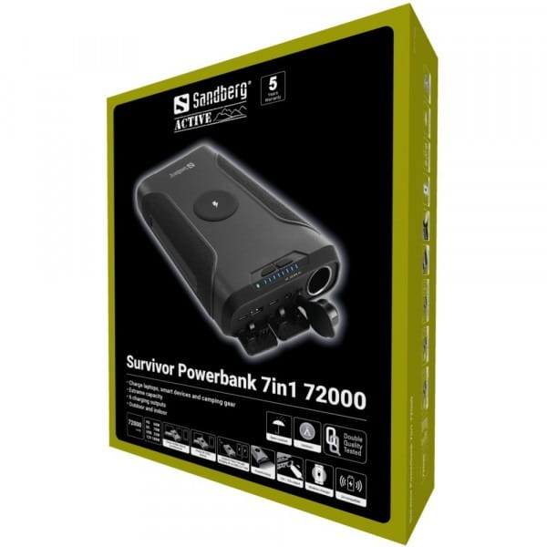 Універсальна мобільна батарея Sandberg Powerbank 72000mAh Black (420-64)