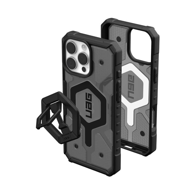 Чeхол-накладка Urban Armor Gear Magsafe для Apple iPhone 16 Pro Max Ash/Black Stand (1144651BV02)