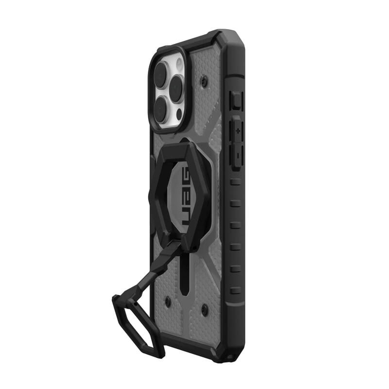 Чeхол-накладка Urban Armor Gear Magsafe для Apple iPhone 16 Pro Max Ash/Black Stand (1144651BV02)