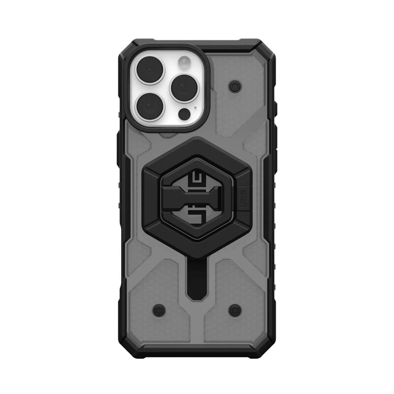 Чeхол-накладка Urban Armor Gear Magsafe для Apple iPhone 16 Pro Max Ash/Black Stand (1144651BV02)