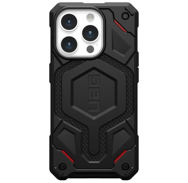Чохол-накладка Urban Armor Gear Magsafe для Apple iPhone 15 Pro Monarch Pro Kevlar Black (114222113940)