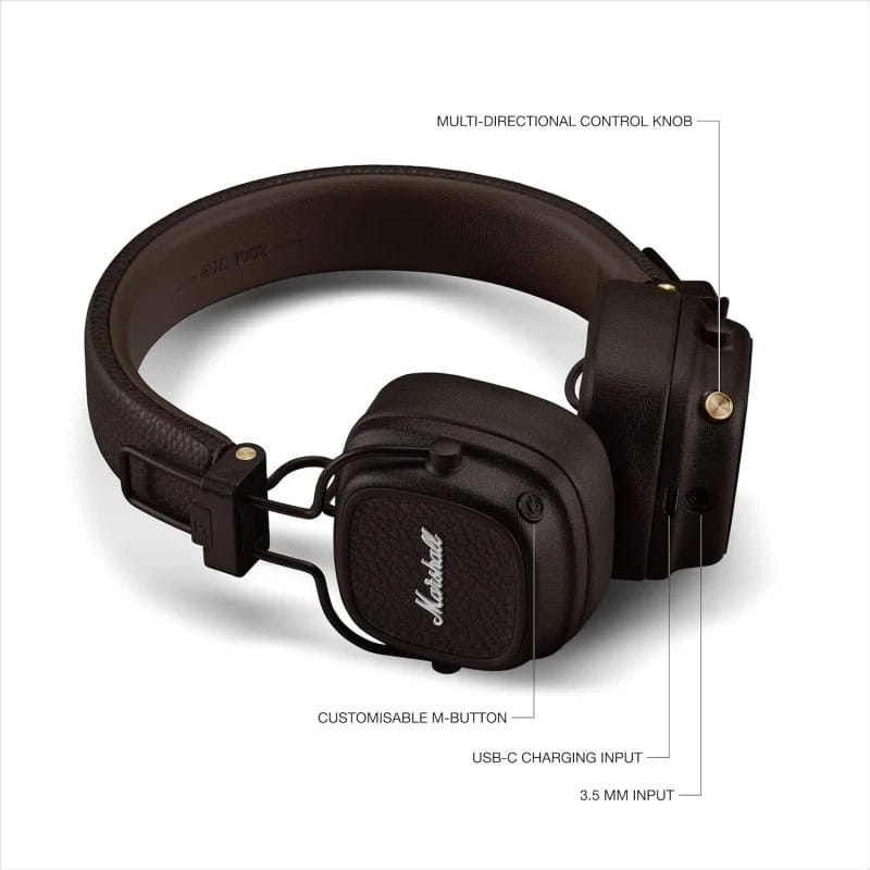 Bluetooth-гарнітура Marshall Major V Brown (1006834)