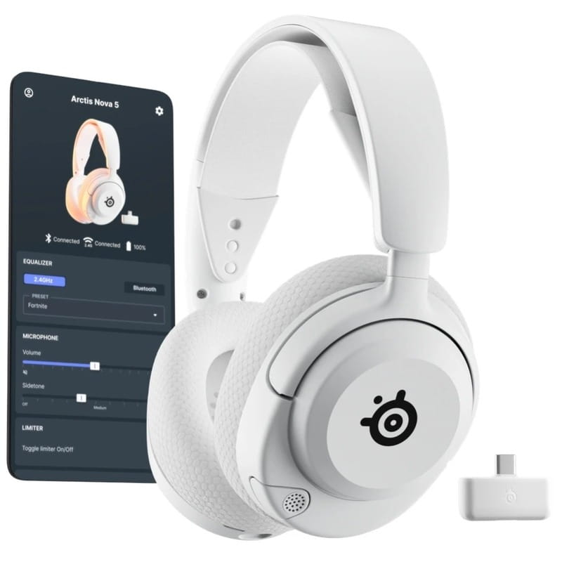 Bluetooth-гарнитура SteelSeries Arctis Nova 5 Wireless White (61674)